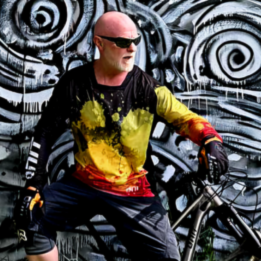 ONIT MTB jersey, rider on trail