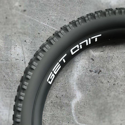 ONIT MTB wheel decal on 29-inch tire