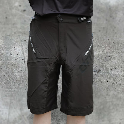 ONIT Black MTB shorts, Front view