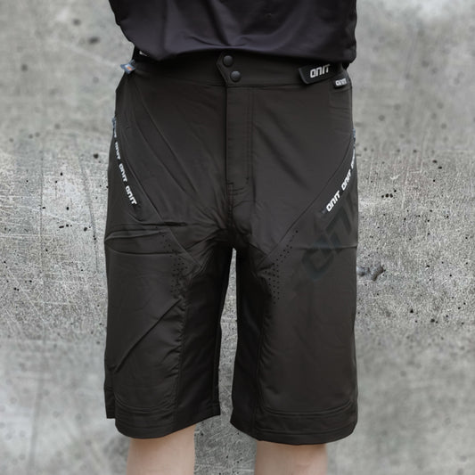 ONIT Black MTB shorts, Front view