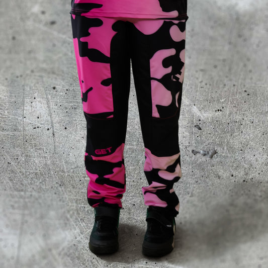 ONIT Black and pink camo MTB pants