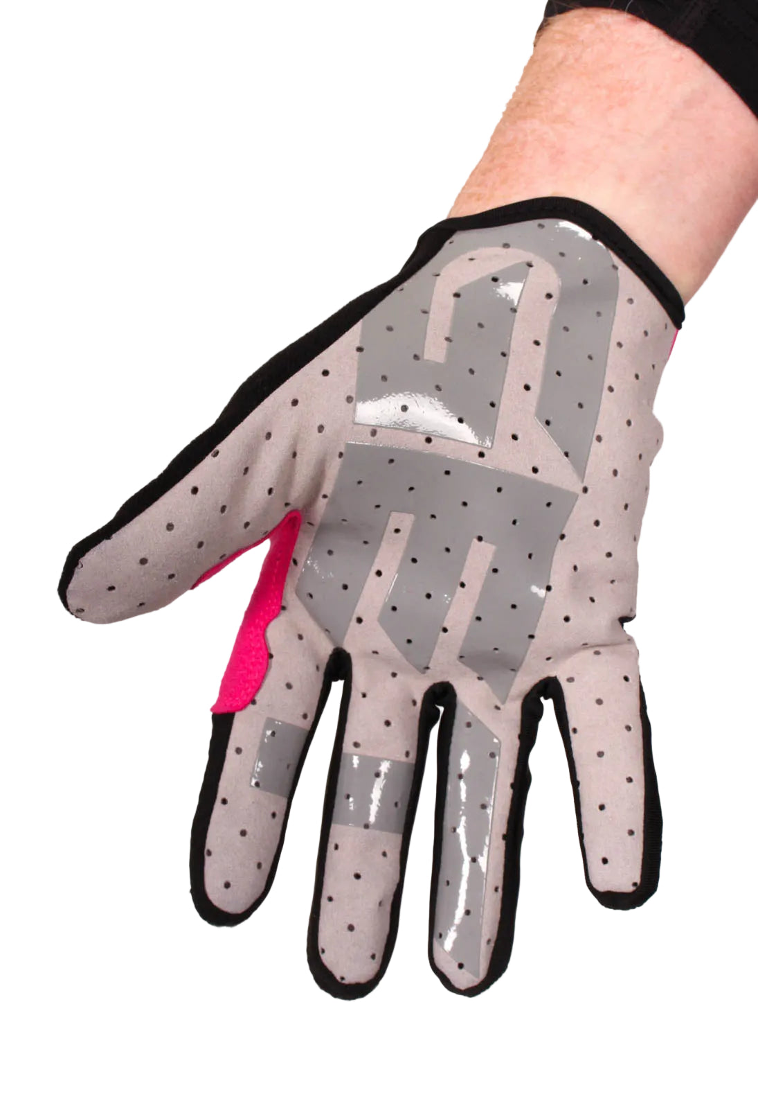 ONIT Pink MTB mountain bike gloves, full-finger-back