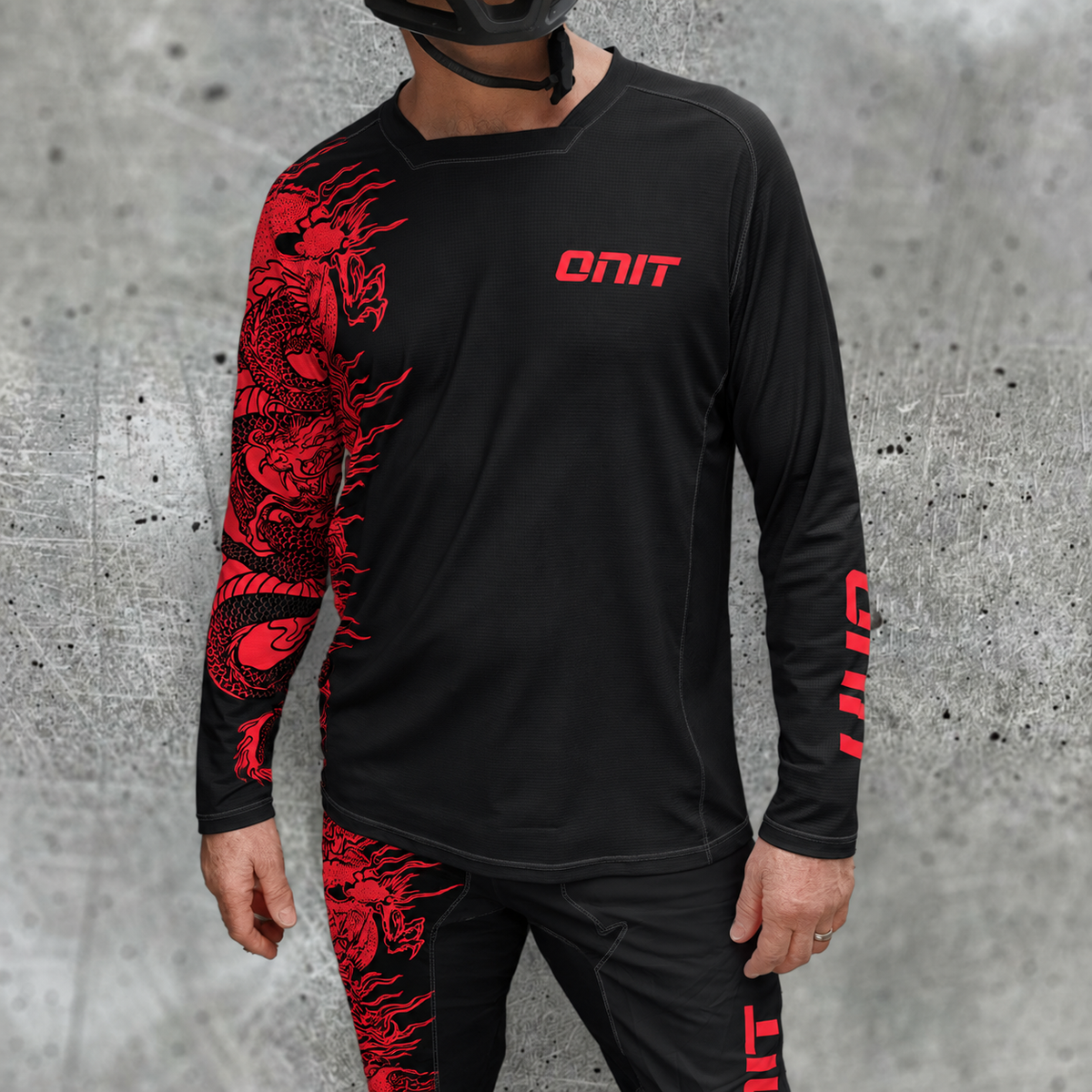 ONIT Red Dragon Long Sleeve MTB Jersey