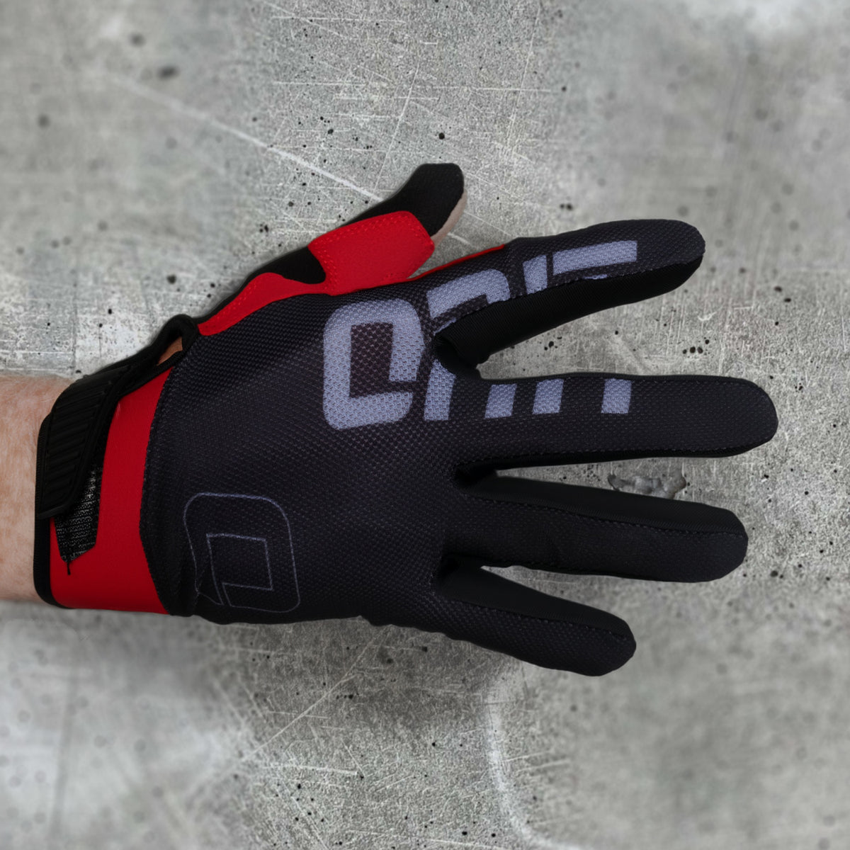 ONIT Red MTB mountain bike gloves, full-finger