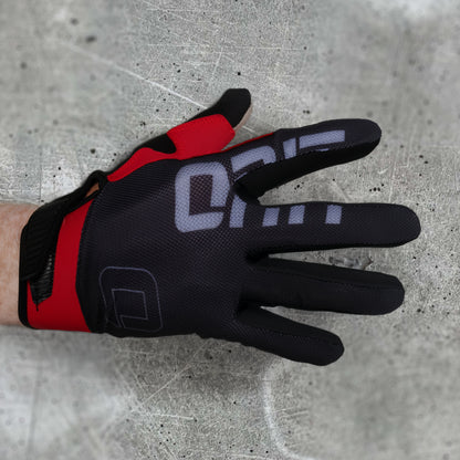 ONIT Red MTB mountain bike gloves, full-finger